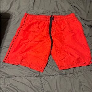 Faded Glory Men's Bright Red Swim Trunks